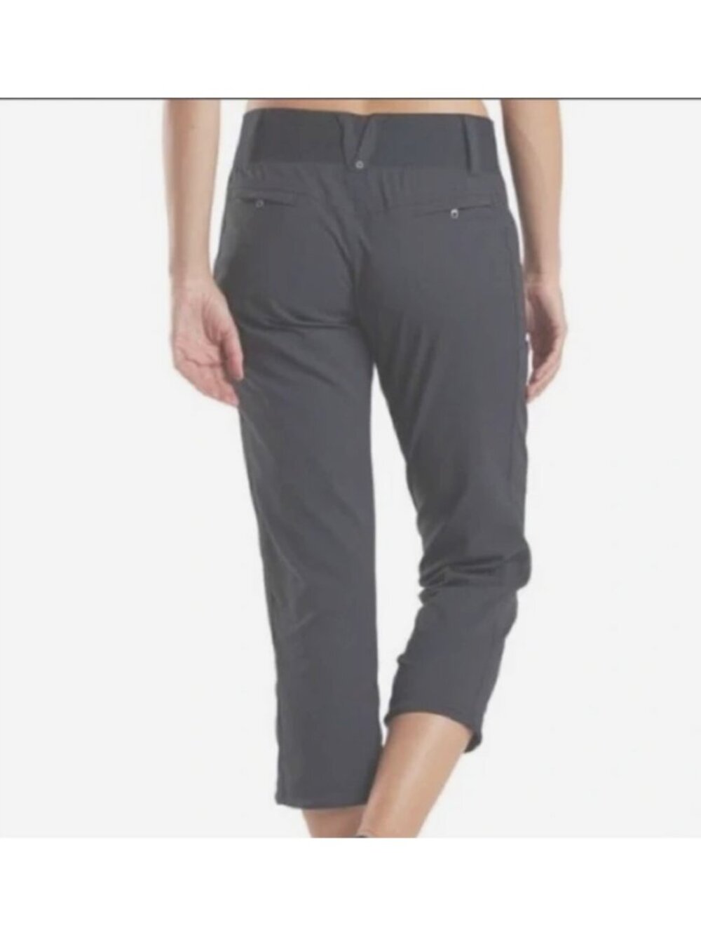 NWT Title Nine Women Gray Clamber Capri Hiking Nylon Pants 12 MSRP$109 - Picture 3 of 16